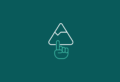 Icon mit Hand und Berg – Wert: Zusammenarbeit und Wachstum 