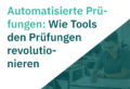 Studierende sitzen in einem Prüfungsraum und bearbeiten automatisierte Prüfungen