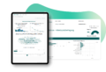 Screenshot der evasys Plattform mit KI-gestützter Auswertung von Freitexten, Wortwolke und Diagrammen