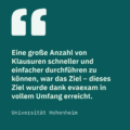 Erfahrungsbericht Universität Hohenheim – große Klausuren effizient mit evaexam durchführen